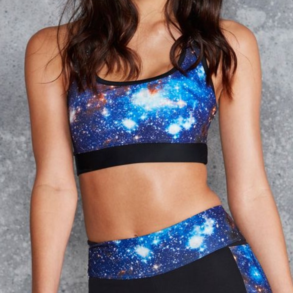Blackmilk Galaxy Blue Racer Top LE